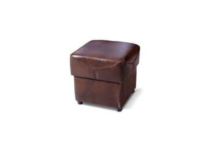 XXL Footstool Club Decor Lounge Stool Leather Textile Ottoman Designer Pufa